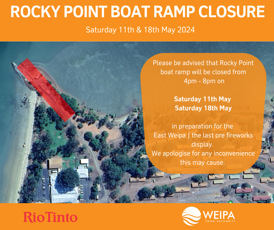 Rocky point boat ramp closure