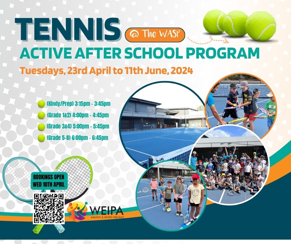 Active After School Program - Tennis @ WASP Term 2, 2024