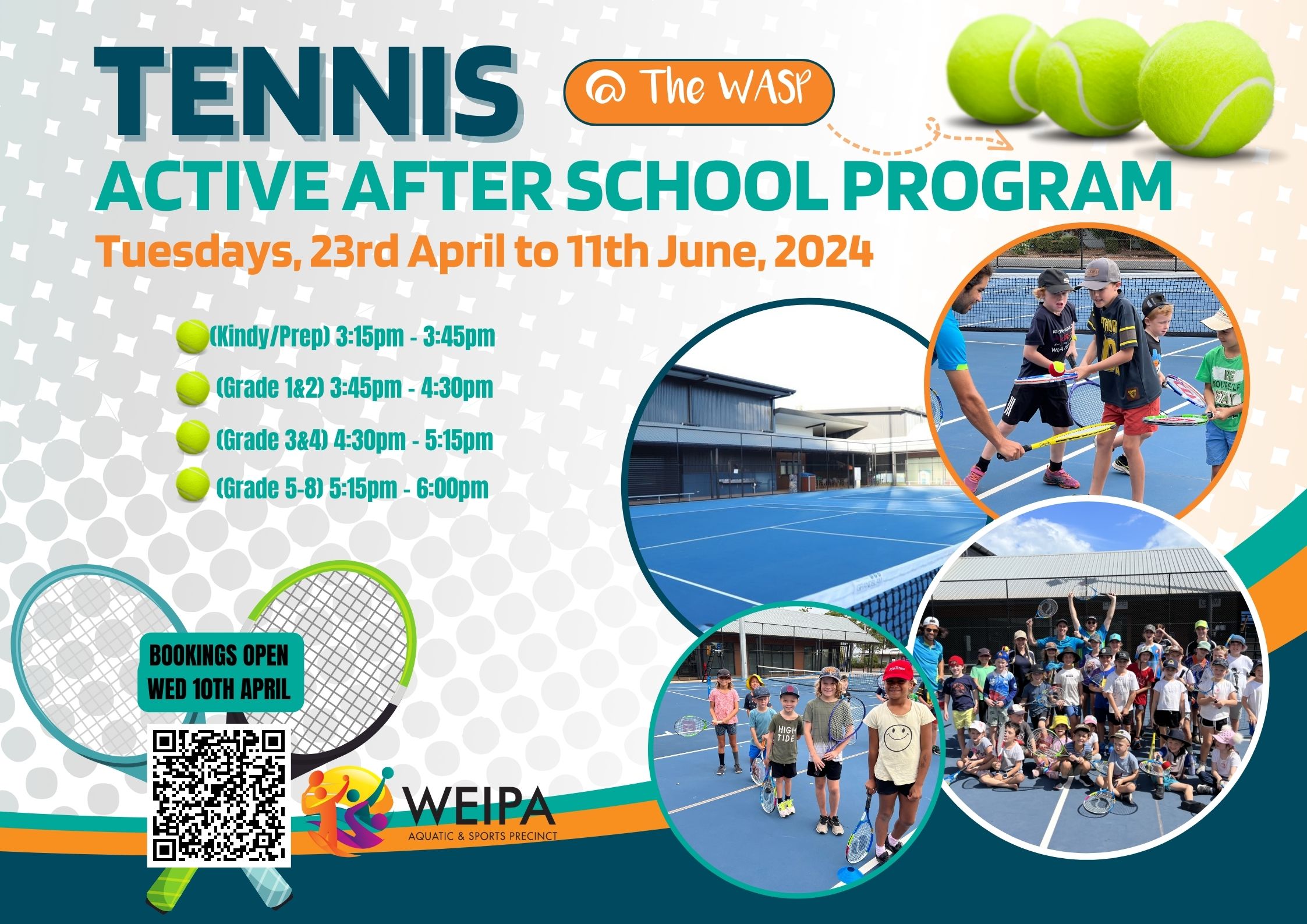 After school tennis program term 2 2024
